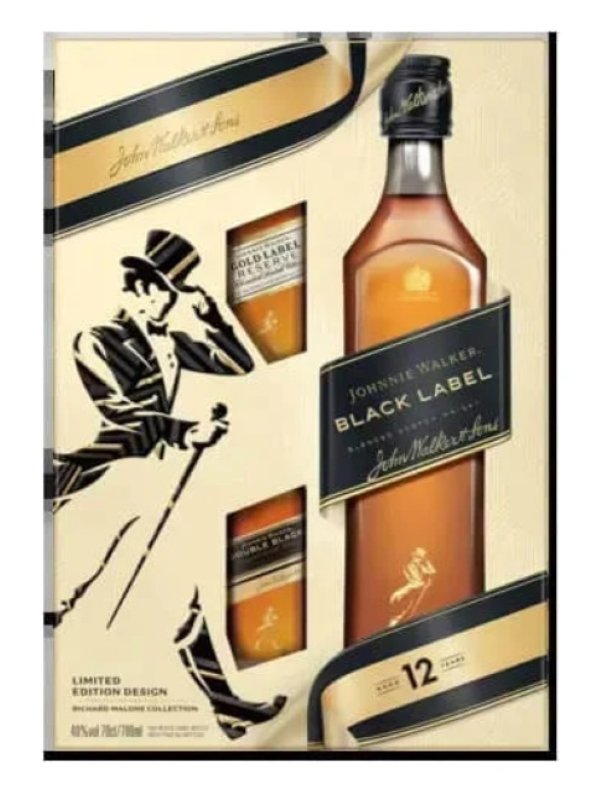 Johnnie Walker Black Label + 2x 0