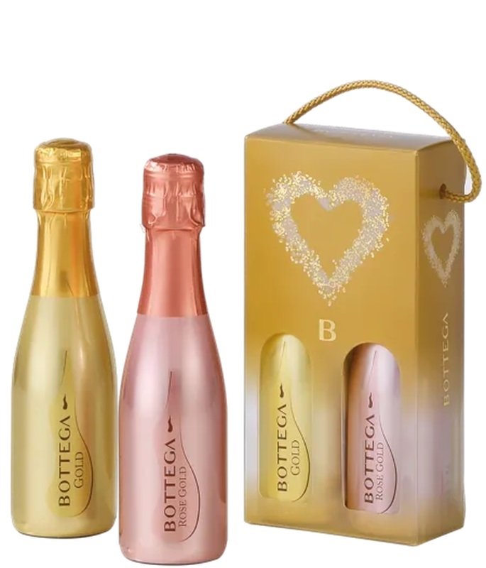 Bottega Mini Set Prosecco Gold + Rosé 2×0