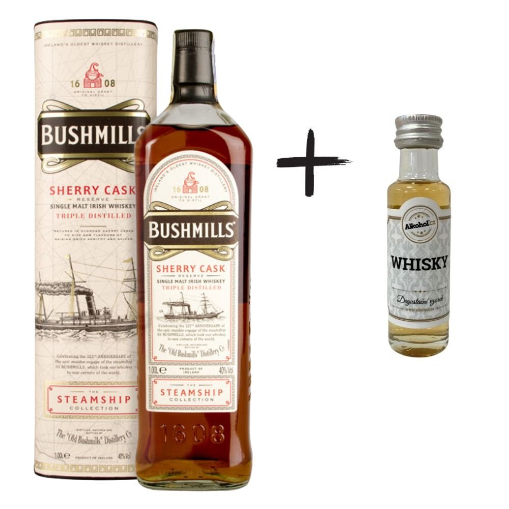 Bushmills Steamship Sherry Cask 1l 40% + miniatura