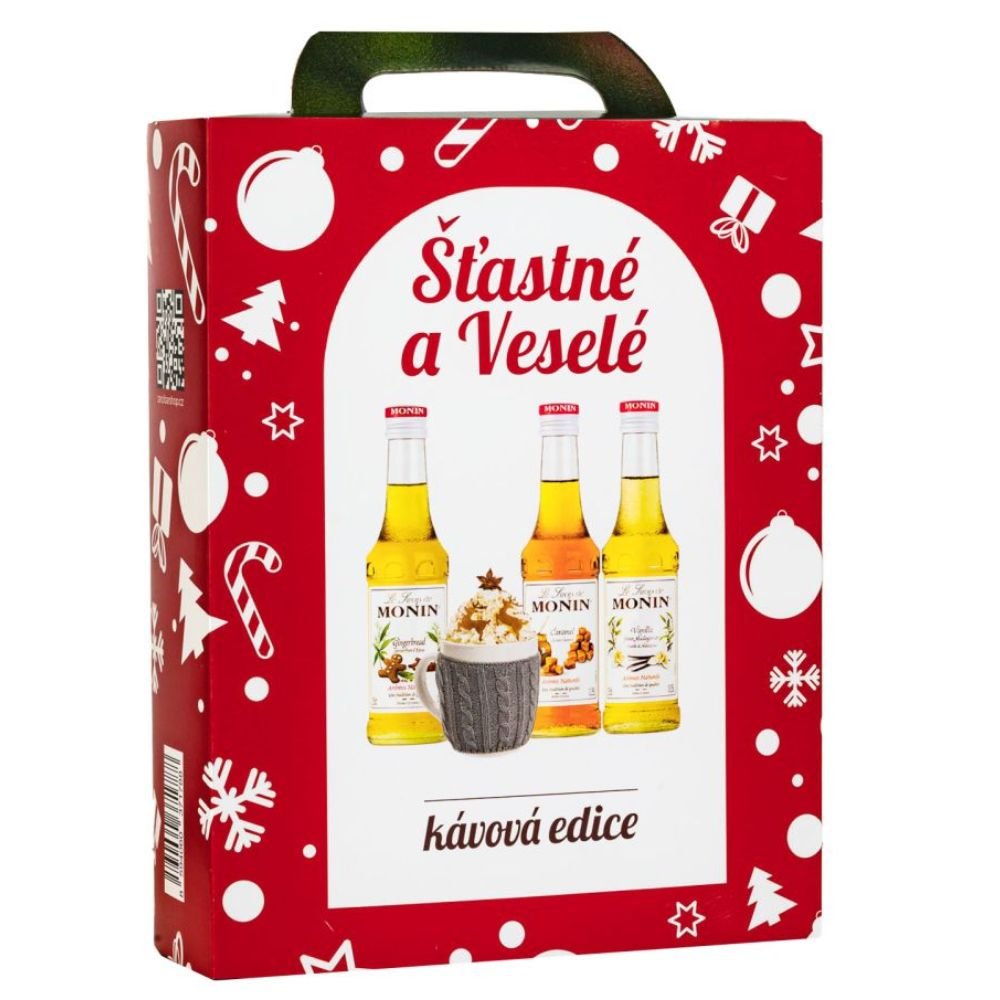 Monin Šťastné a Veselé Coffee box 3x 0